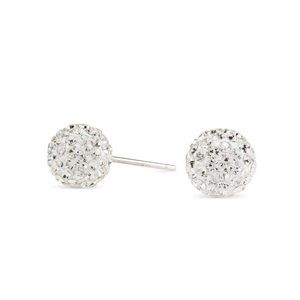 Erwin Pearl Crystal Ball Stud Earrings